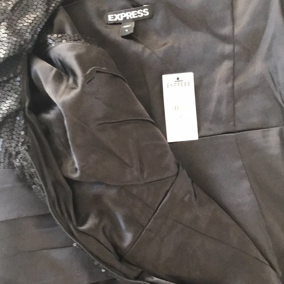Express Black Sequin Mini Dress, size 4 - Picture 12 of 13